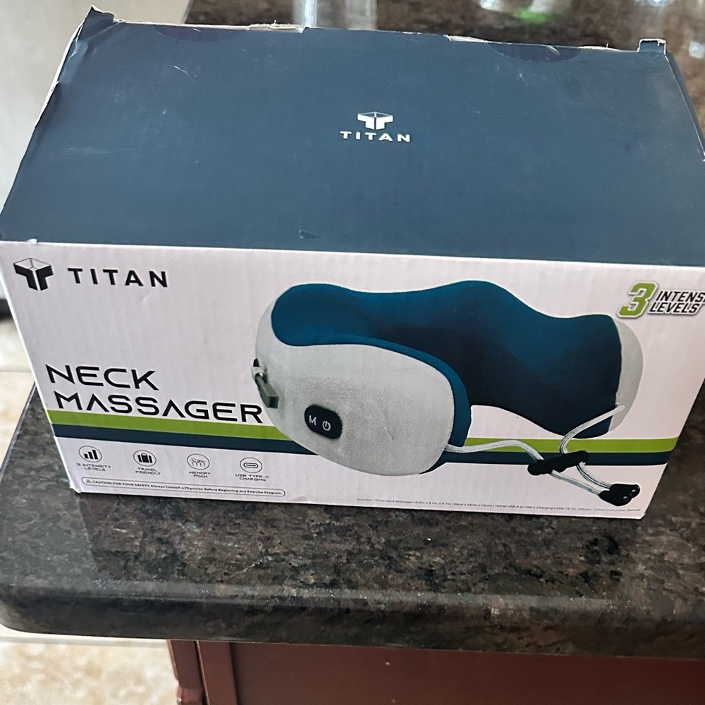 Titan Gray and Black Neck Massager